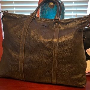 Gucci large leather tote